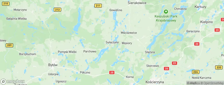 Sulęczyno, Poland Map