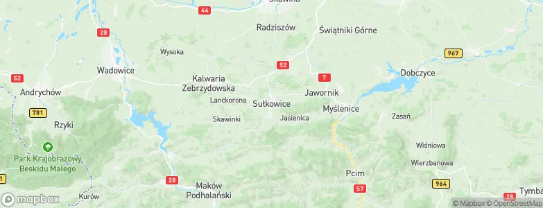 Sułkowice, Poland Map