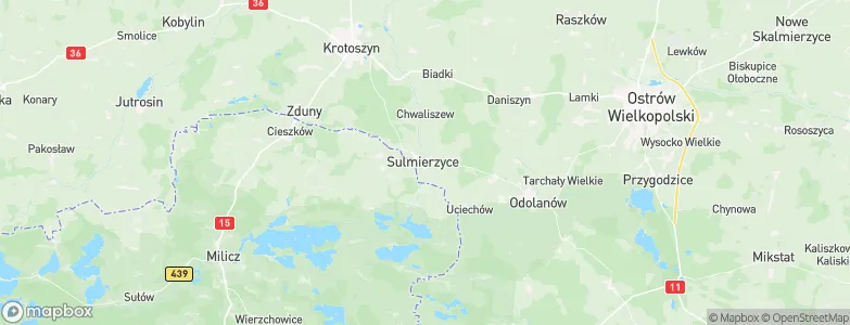 Sulmierzyce, Poland Map