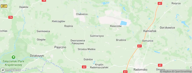 Sulmierzyce, Poland Map