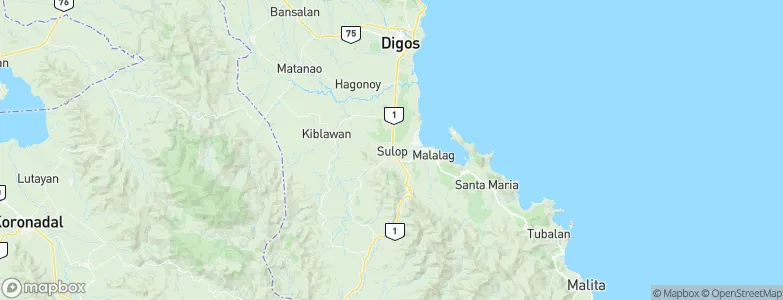 Sulop, Philippines Map