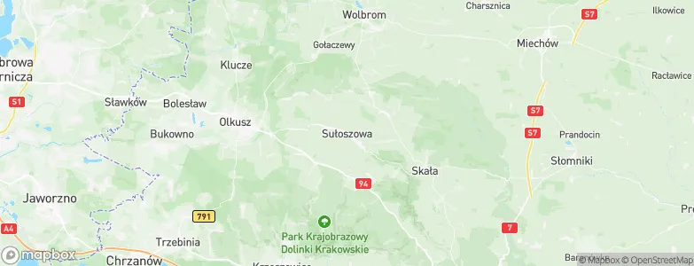 Sułoszowa, Poland Map