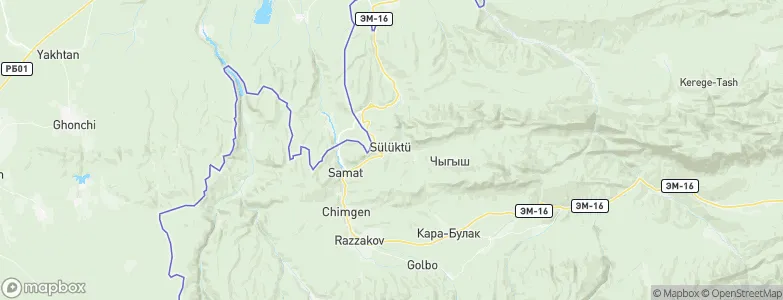 Suluktu, Kyrgyzstan Map