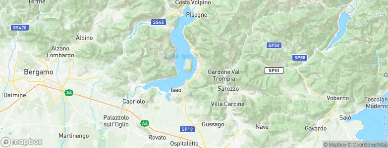 Sulzano, Italy Map