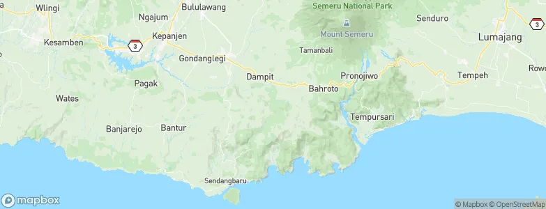 Sumberarum, Indonesia Map