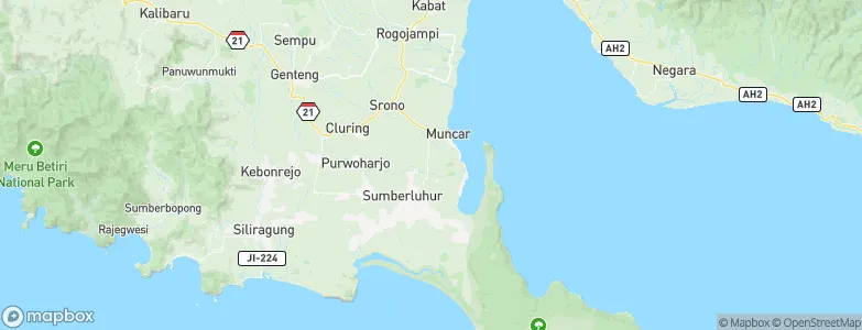 Sumberberas, Indonesia Map