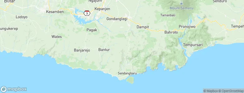 Sumbergesing Wetan, Indonesia Map