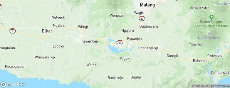 Sumberpucung, Indonesia Map