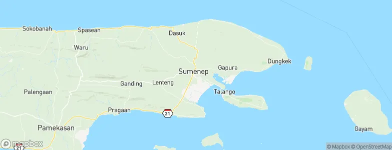 Sumenep, Indonesia Map