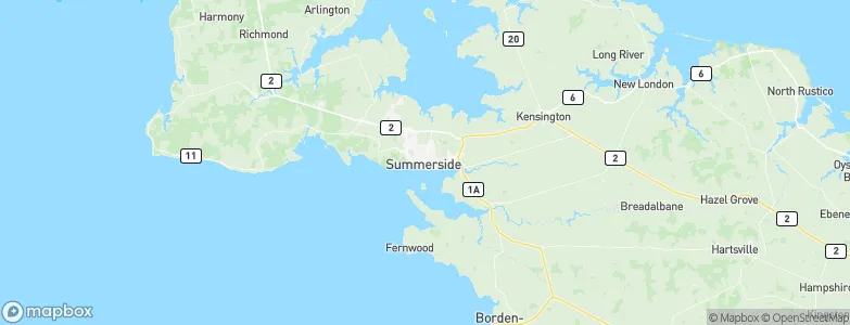 Summerside, Canada Map