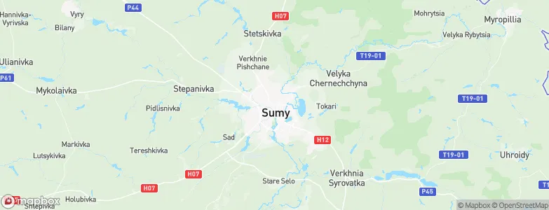 Sumy, Ukraine Map