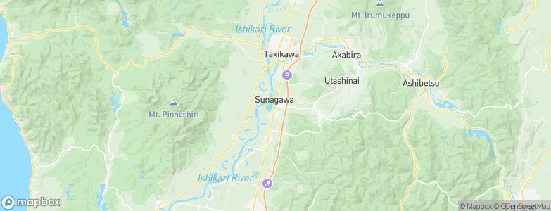 Sunagawa, Japan Map