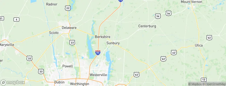 Sunbury, United States Map