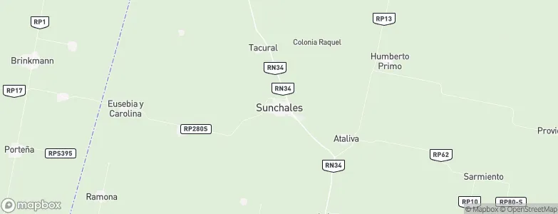 Sunchales, Argentina Map