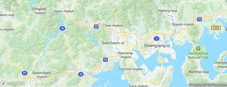 Suncheon, South Korea Map