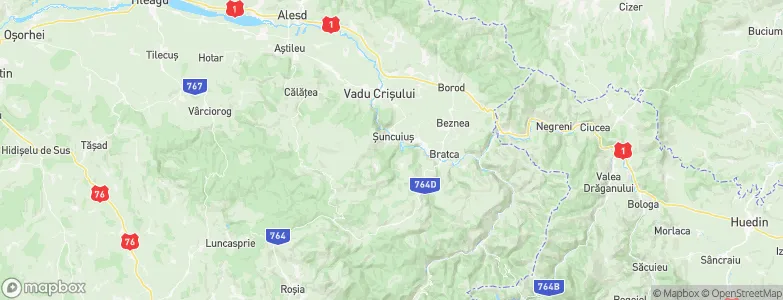 Şuncuiuş, Romania Map