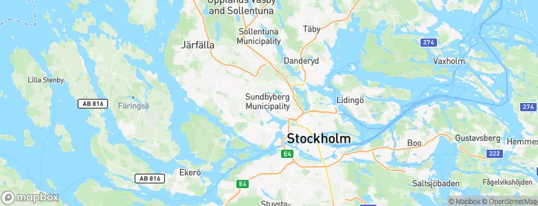 Sundbyberg, Sweden Map