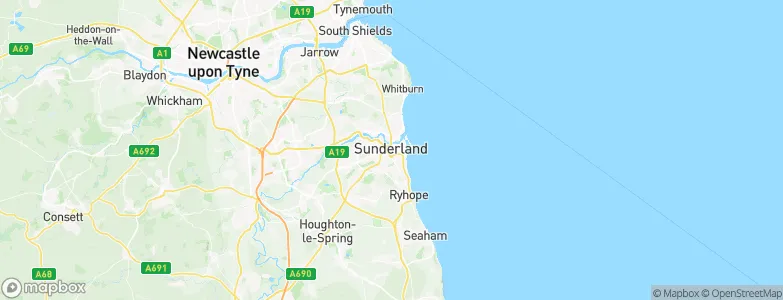 Sunderland, United Kingdom Map