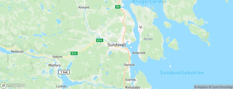 Sundsvall, Sweden Map