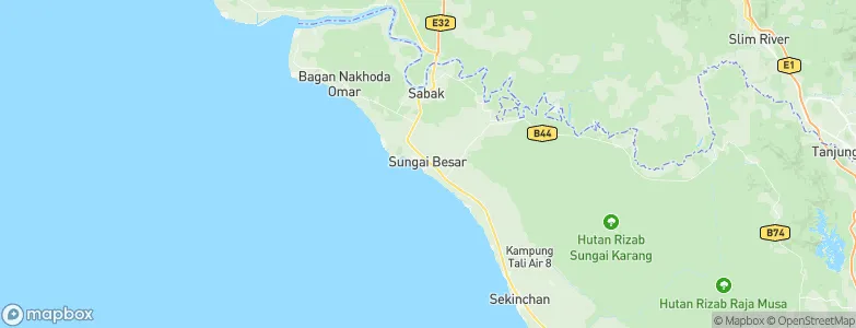 Sungai Besar, Malaysia Map
