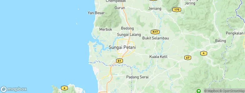 Sungai Petani, Malaysia Map