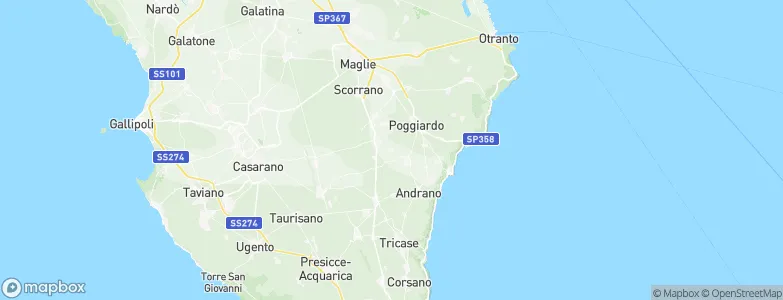 Surano, Italy Map