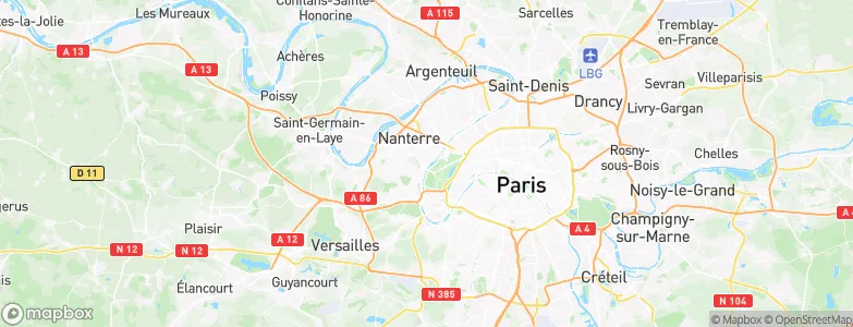 Suresnes, France Map