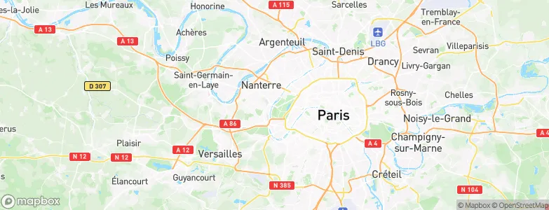 Suresnes, France Map