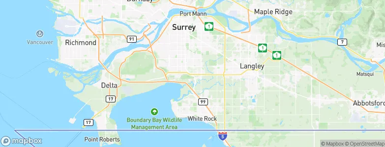 Surrey, Canada Map