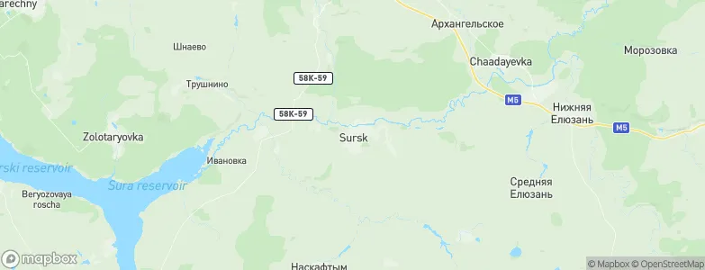 Sursk, Russia Map