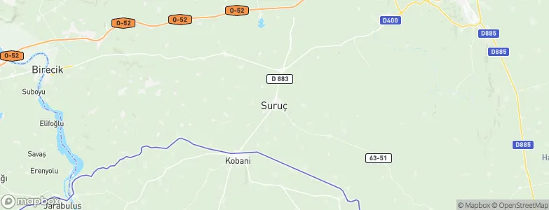 Suruç, Turkey Map