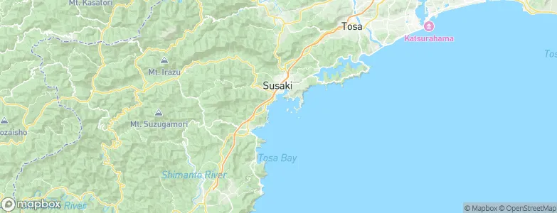 Susaki, Japan Map