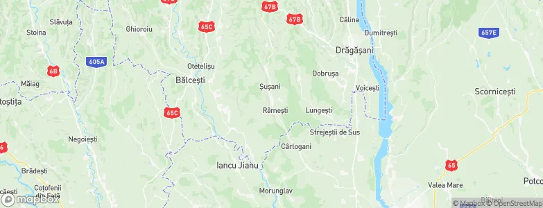 Şuşani, Romania Map
