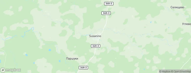 Susanino, Russia Map