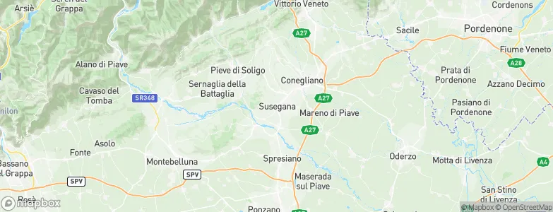 Susegana, Italy Map