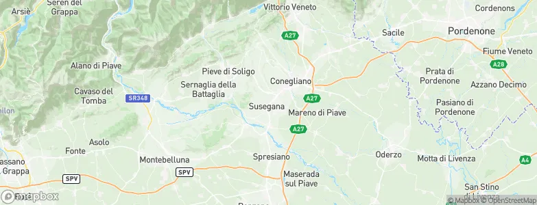Susegana, Italy Map