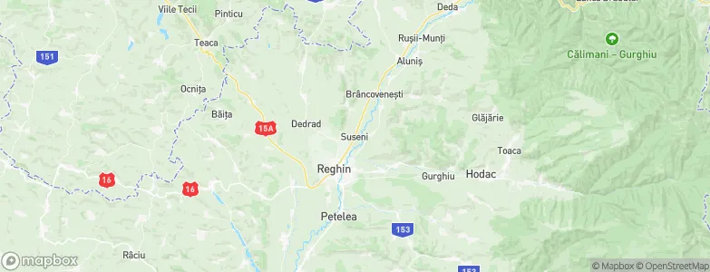 Suseni, Romania Map