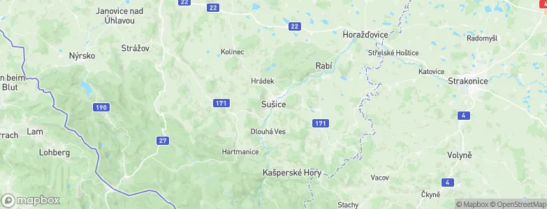 Sušice, Czechia Map