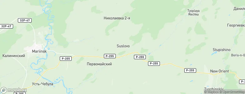 Suslovo, Russia Map