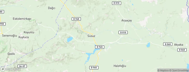 Susuz, Turkey Map