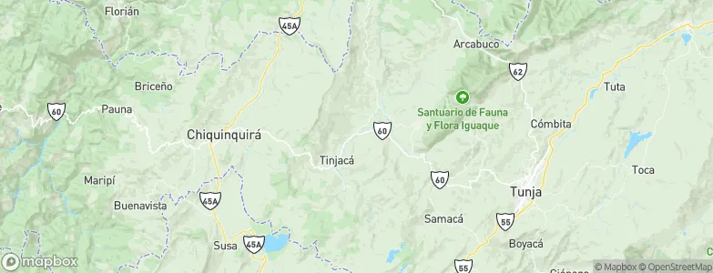 Sutamarchán, Colombia Map
