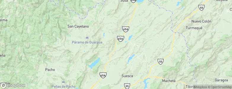 Sutatausa, Colombia Map