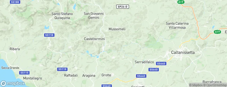 Sutera, Italy Map