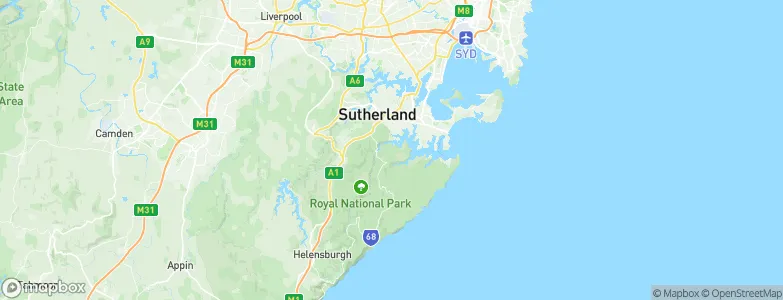 Sutherland Shire, Australia Map
