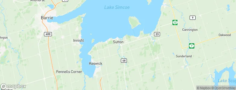 Sutton, Canada Map