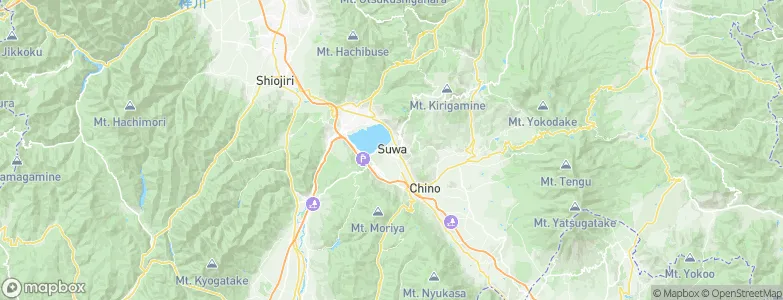 Suwa, Japan Map