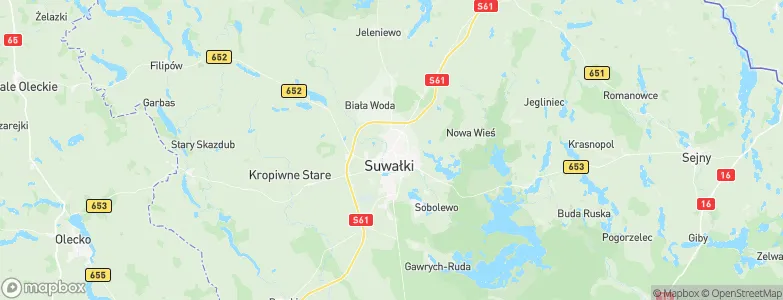 Suwałki, Poland Map