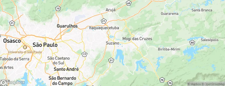Suzano, Brazil Map