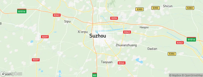 Suzhou, China Map