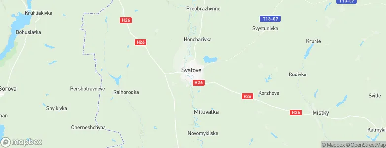 Svatove, Ukraine Map